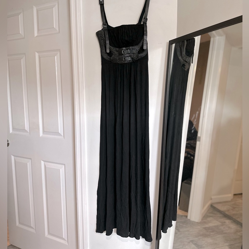🖤Pepper “ Black Corset Style Maxi Dress !